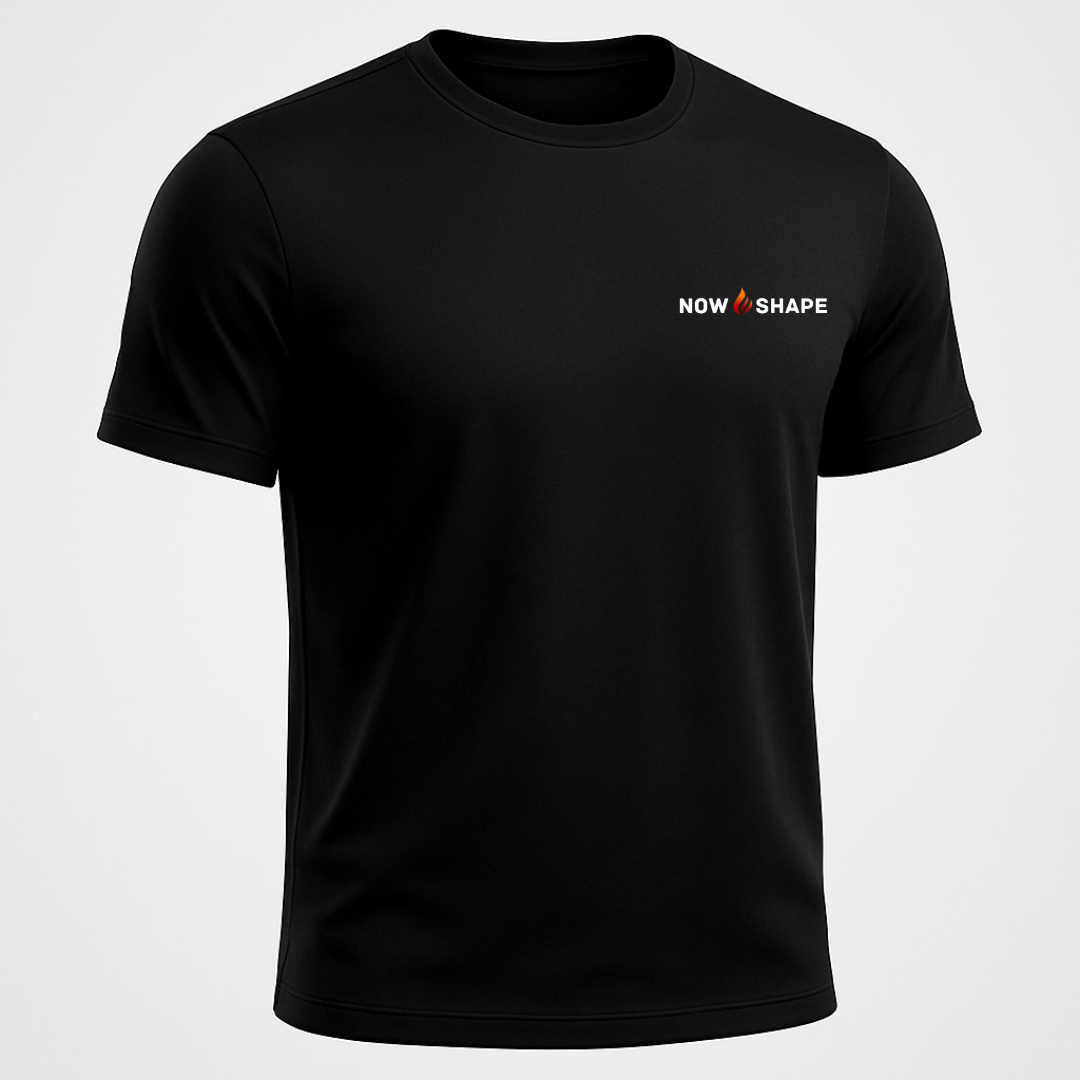 Now Shape All Black Sauna Effect Shirt